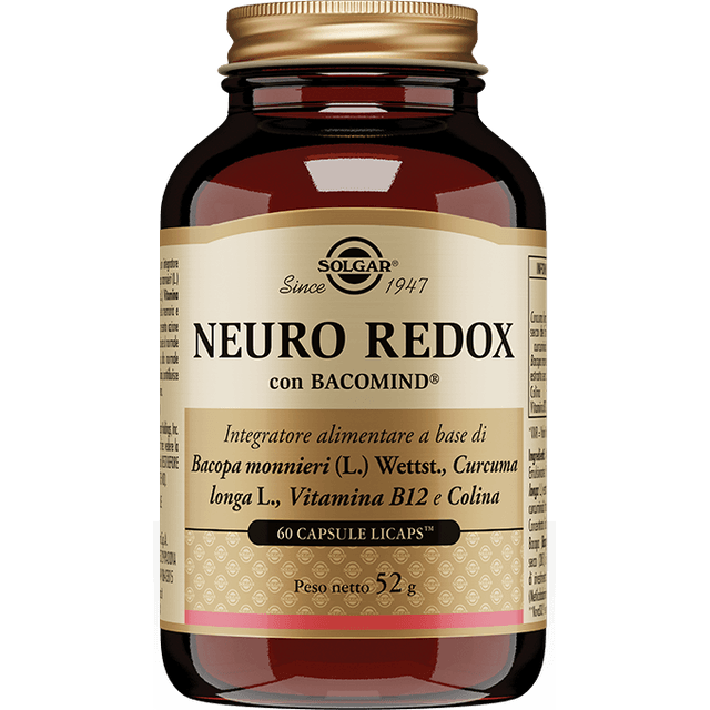 Curcuma + Choline – 60 gélules vegan | Neuro Redox Solgar