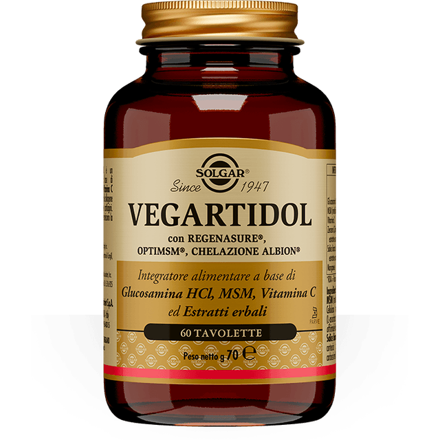 Glucosamine + MSM – 60 comprimés Solgar | Vegartidol