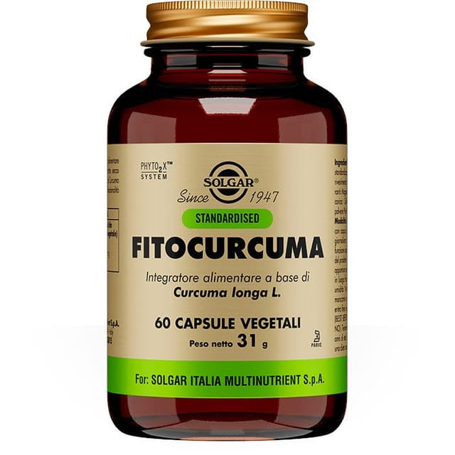 Curcuma – 60 gélules végétales | Fitocurcuma Solgar
