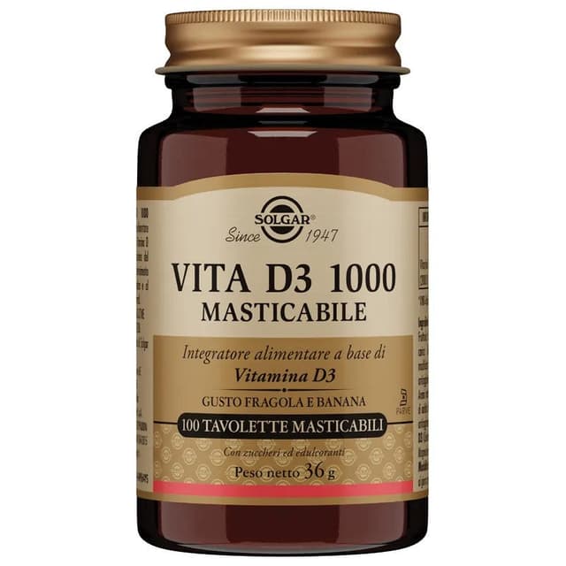 Vitamine D3 – 100 comprimés à croquer | Vita D3 1000