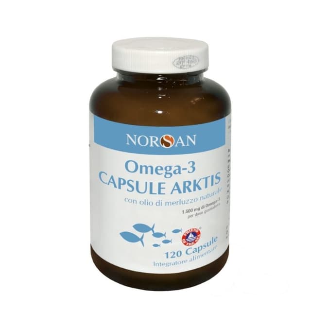 Oméga-3 + Vitamine E – 120 gélules | Norsan Omega-3 Arktis