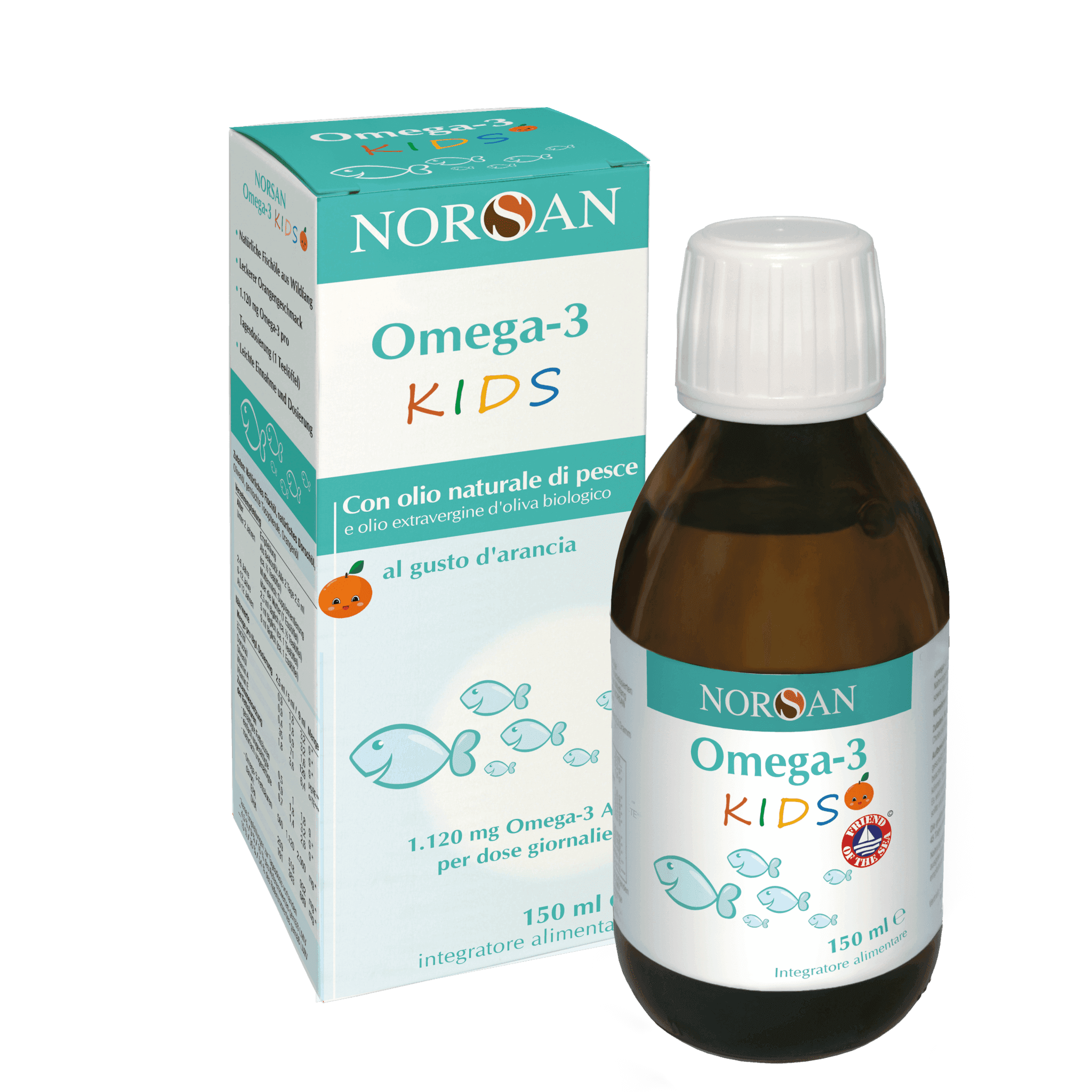 Norsan Omega-3 Kids – 150 ml Flasche