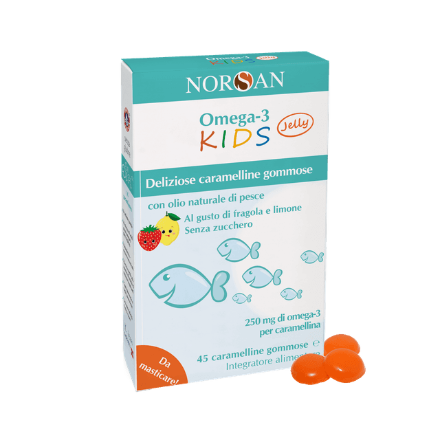 Oméga-3 + Vitamine D3 | Norsan Omega-3 Kids Caramellin