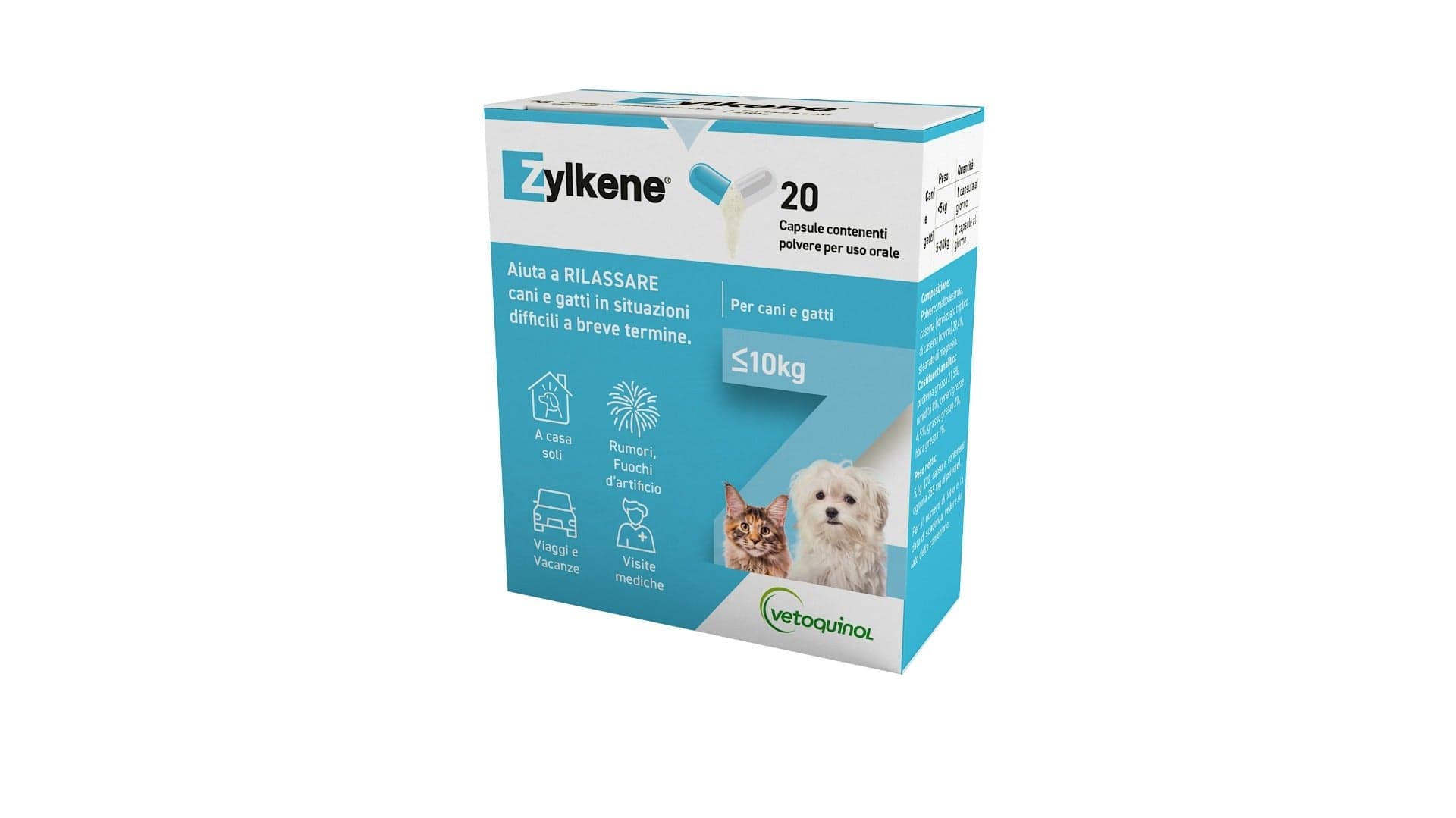 Zylkene 75mg – 20 gélules pour animaux