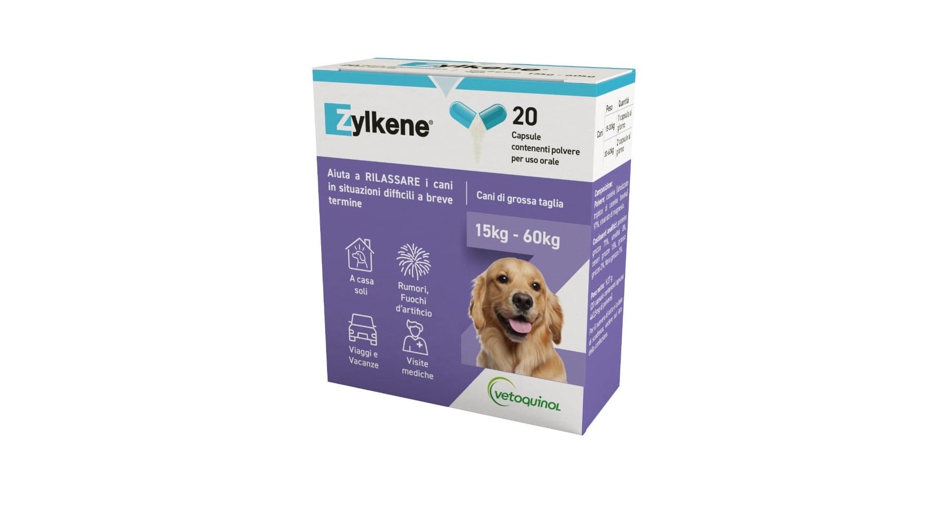 Zylkene 450mg – 20 gélules pour animaux