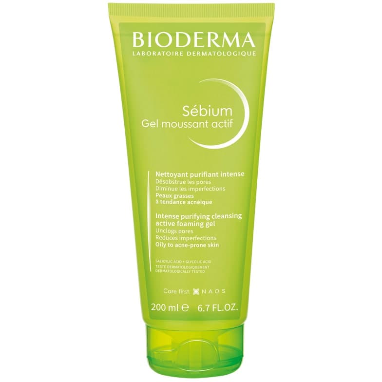 Sebium Gel Moussant Actif – 200 ml Gel Nettoyant