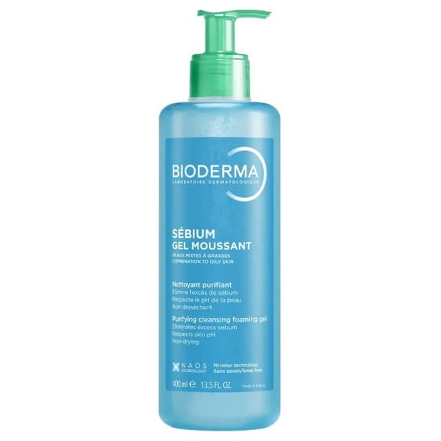 Bioderma Sebium Gel Moussant Deterg – 400 ml Gel Nettoyant