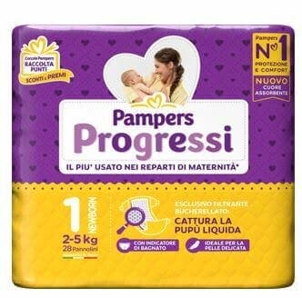 Pampers Progressi Newborn – 28 couches