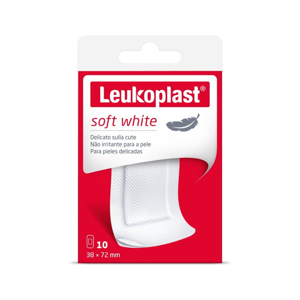 Leukoplast Soft White 72×38 mm – 10 Pflaster