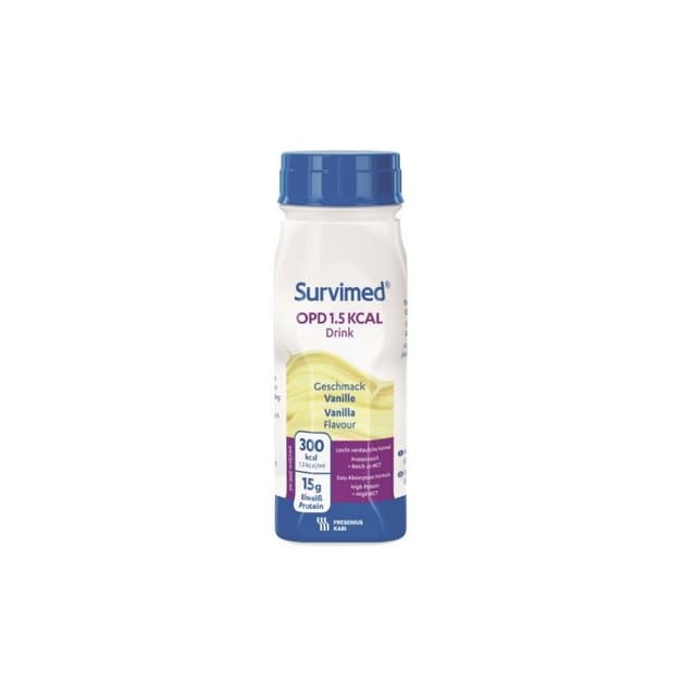 Protéines de lactosérum + Potassium – 200 ml | Survimed OPD 1 5kcal Drink Vanille