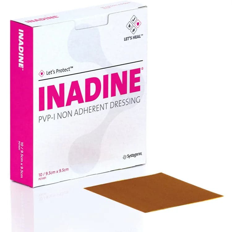 INADINE MEDIC STER – 10 pansements 9,5 × 9,5 cm