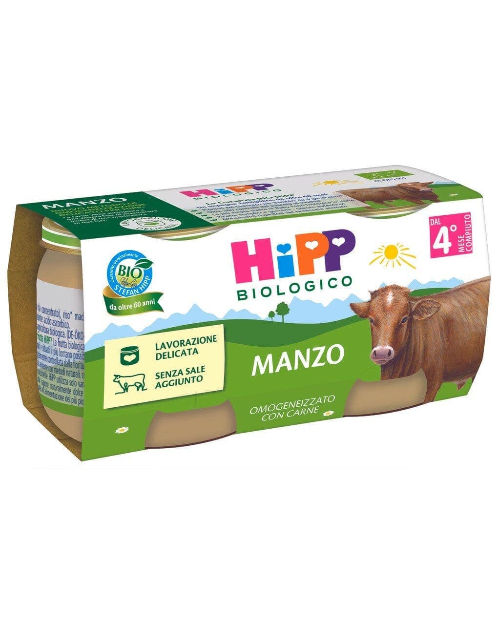 HiPP Bio Homogénéisé Bœuf 2x80 g