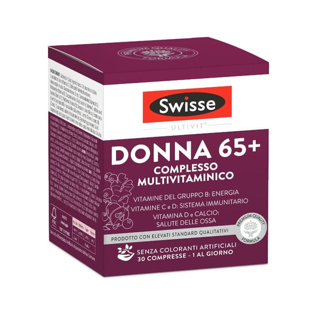 Multivitamines + Calcium – 30 comprimés | Swisse Donna 65+ Multivitamin