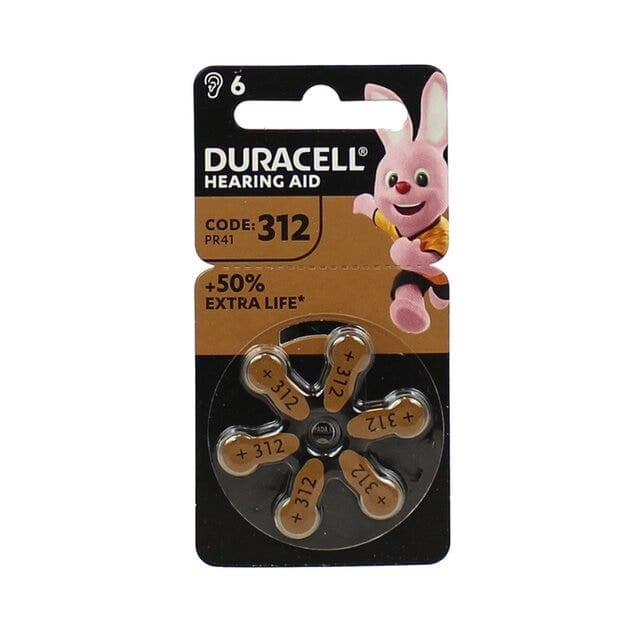 Duracell Easy Tab 312 – Piles pour Appareils Auditifs