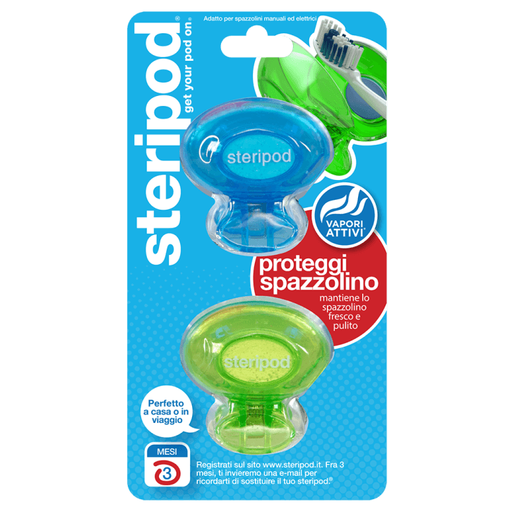 Steripod Protège-Brosse à Dents – 2 Pièces