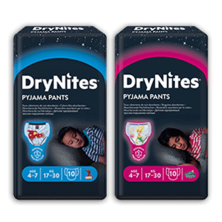 Huggies DryNites Boy – 10 couches (17–30 kg)