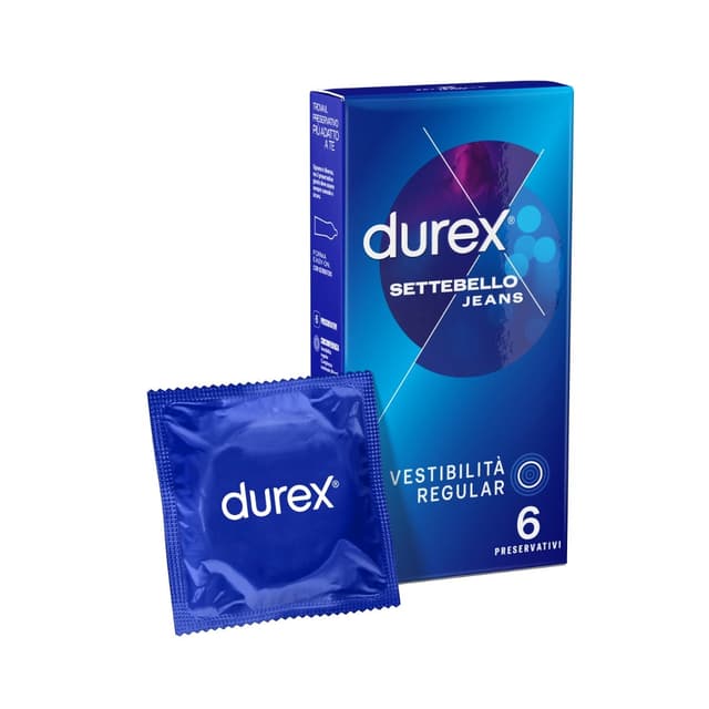 Durex Profil Jeans EasyOn – 6 préservatifs