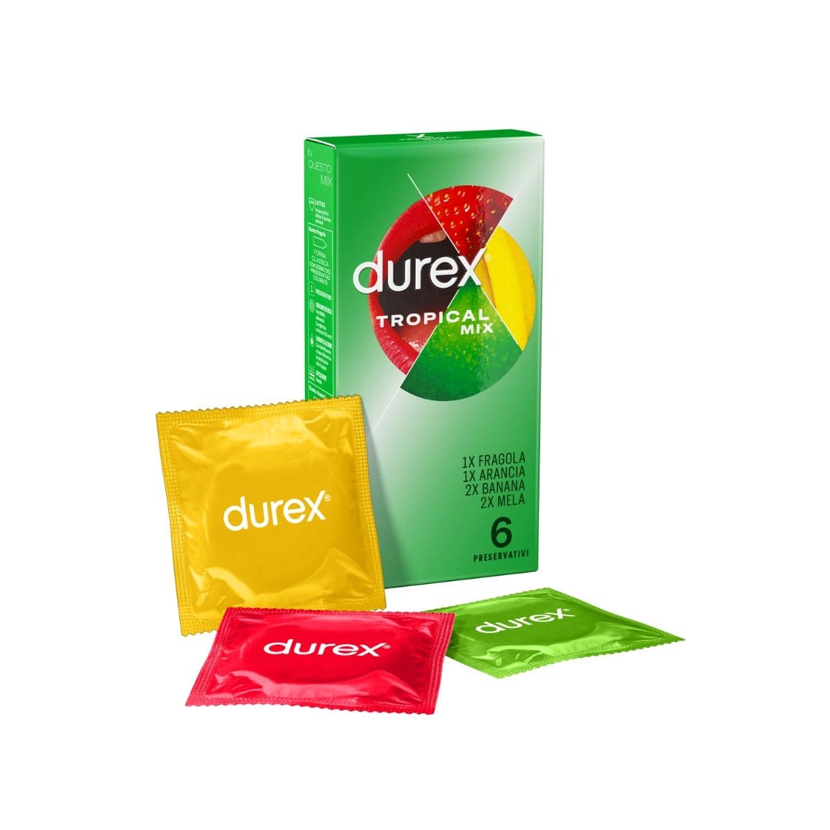 Durex Profil Tropical EasyOn – 6 préservatifs