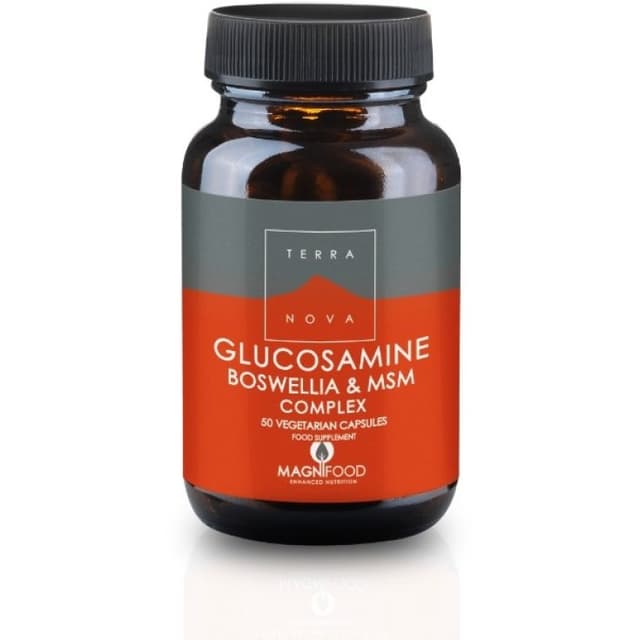 Boswellia + Curcuma – 50 gélules | Glucosamine + Boswellia + MSM Terranova