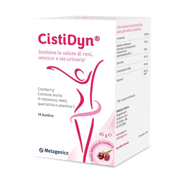 D-mannose + Canneberge – 14 sachets | Cistidyn ITA