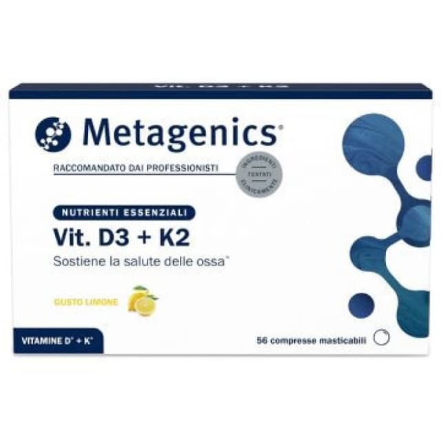 Vitamine D3 + K2 – 56 Comprimés
