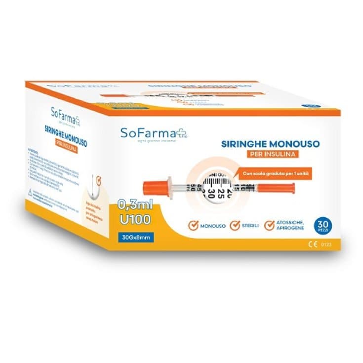Insulin-Spritzen 0,3 ml – 30 Stück, steril