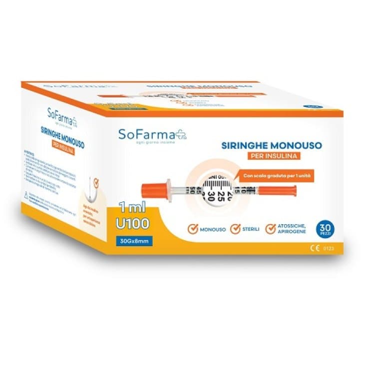 Insulin-Spritzen 1 ml – 30 Stück, steril