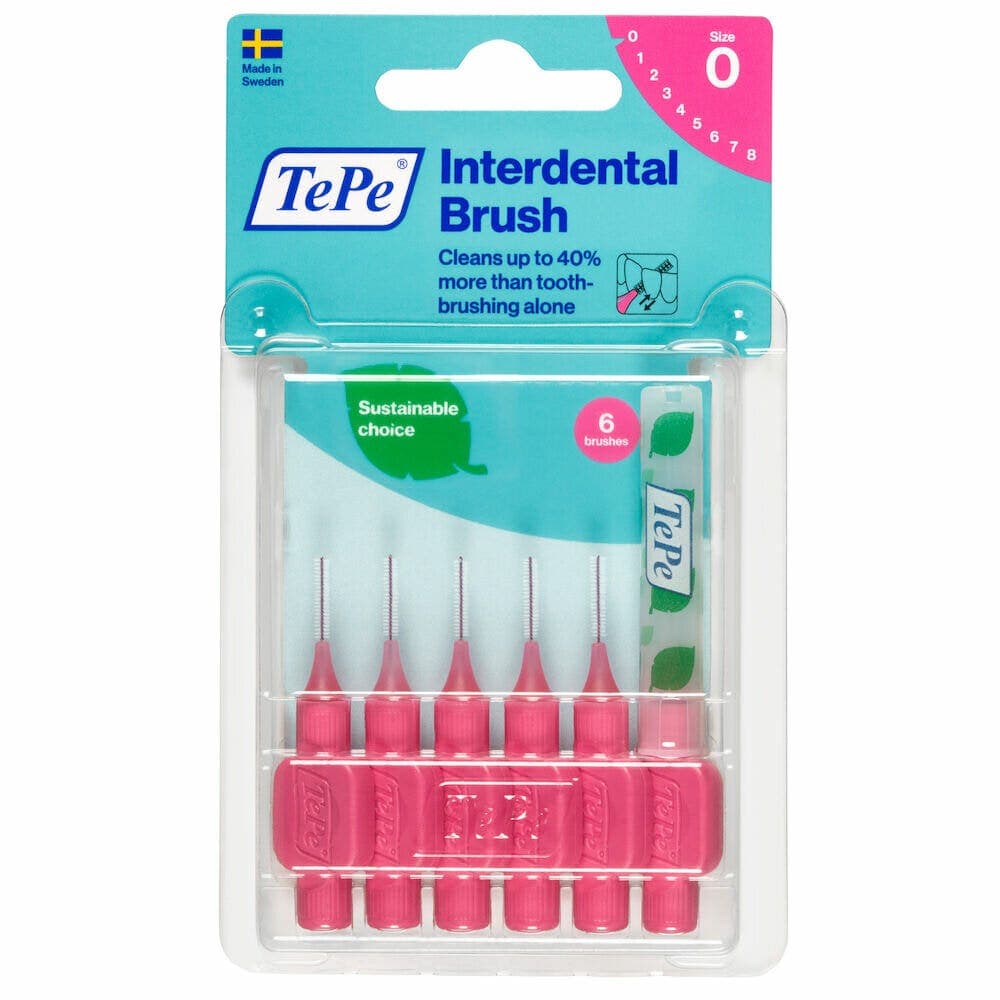TePe Brossettes interdentaires Rose 0,40 mm – Lot de 6