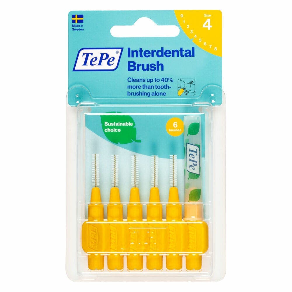 TePe Brosses Interdentaires Jaune 0,70 mm – Lot 6 pièces