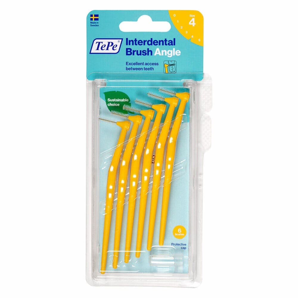 TePe Angle Brosse à dents Jaune 0,7 mm – 6 pièces