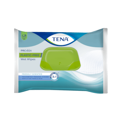 TENA Wet Wipes Plastic Free – 48 lingettes