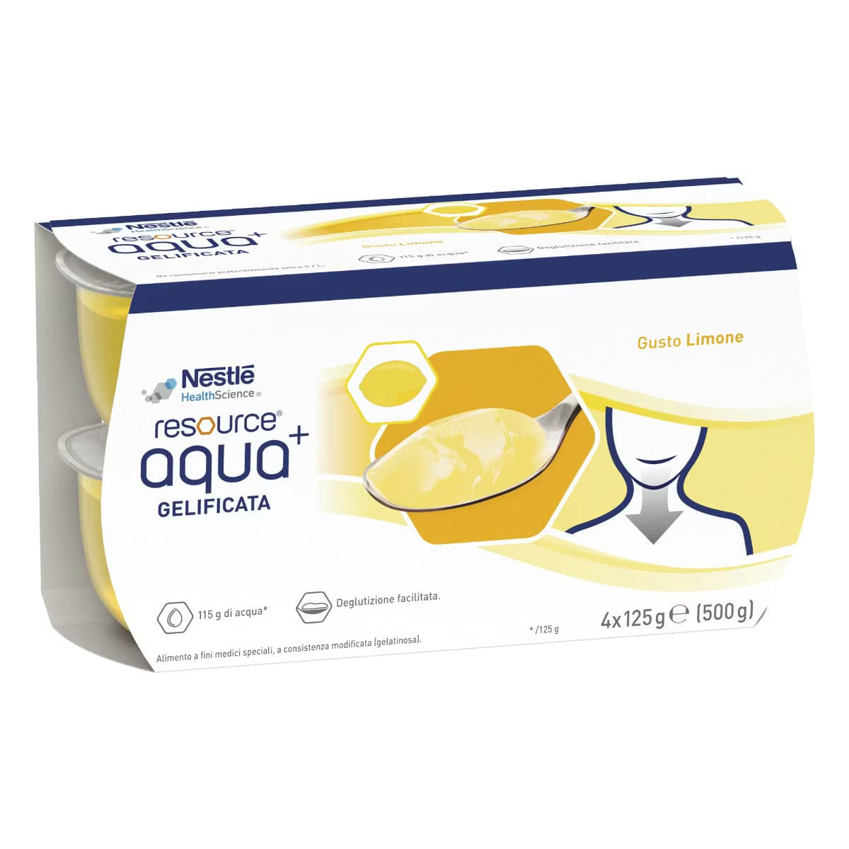 Resource Aqua+ Zitrone – 4 x 125 g