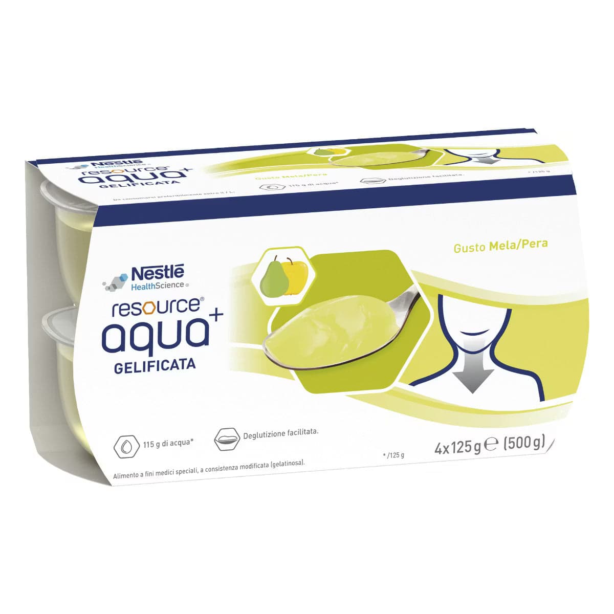 Resource Aqua+ Apfel-Birne – 4 x 125 g