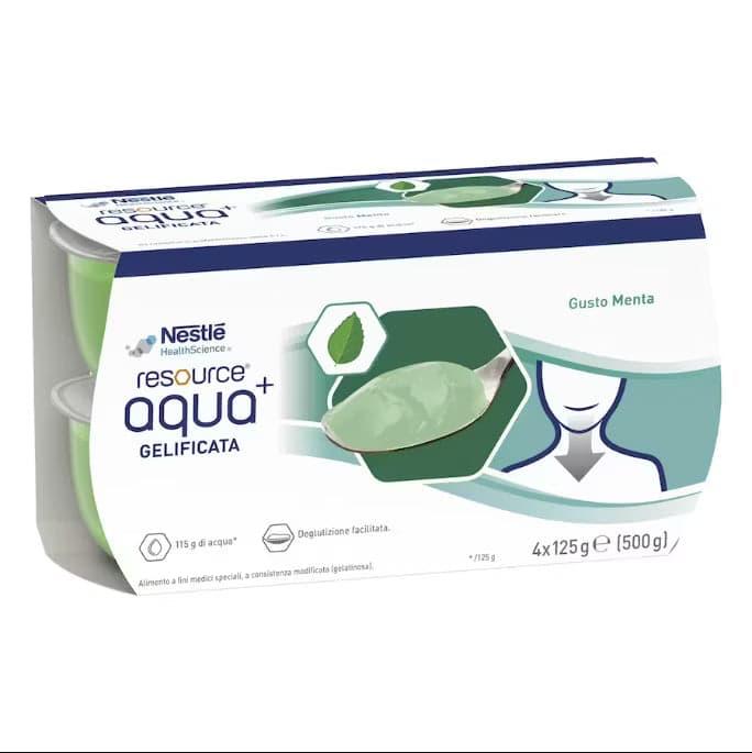 Resource Aqua+ Menthe – 4 x 125 g