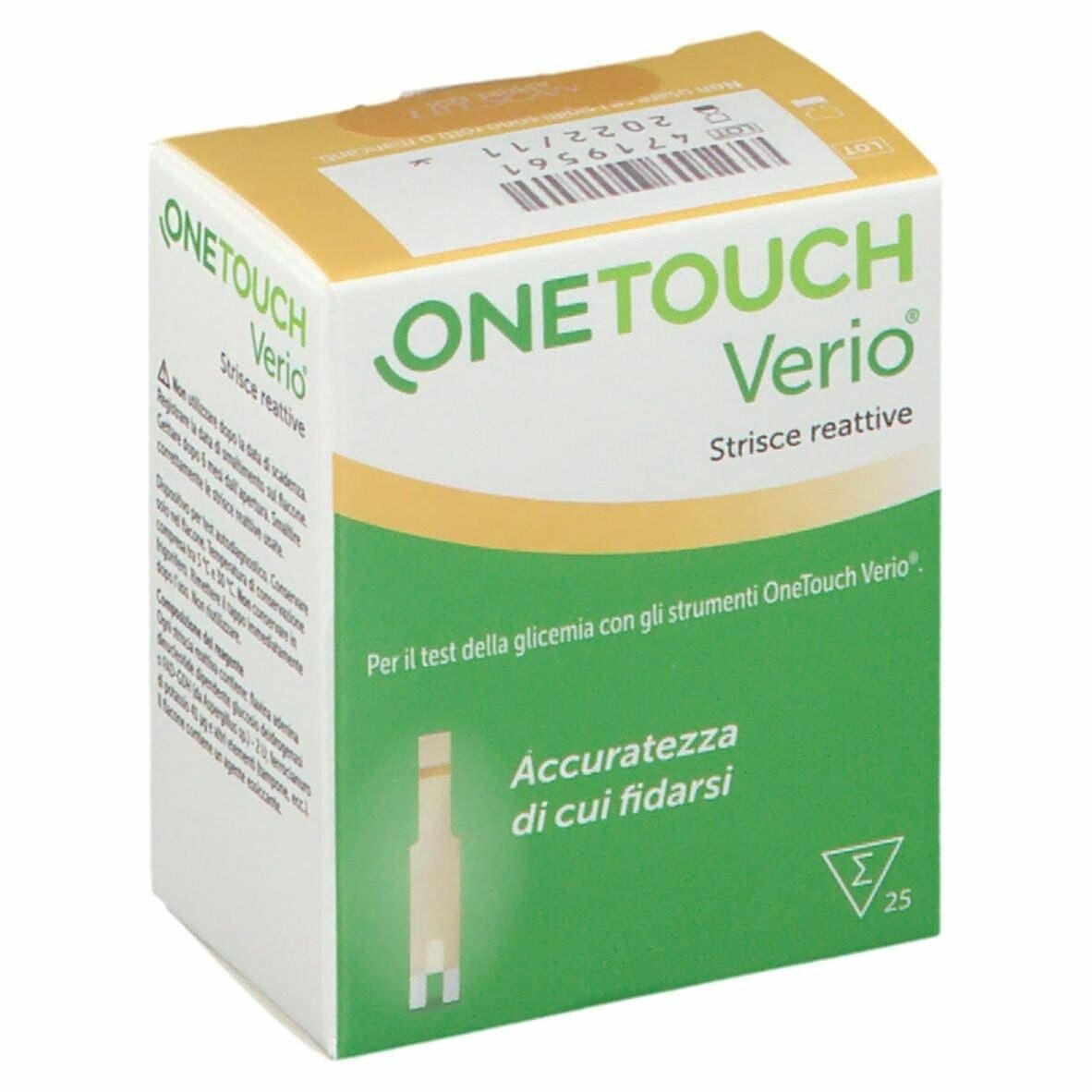 OneTouch Verio Bandelettes Réactives – 25 pièces