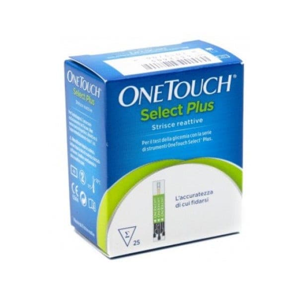 OneTouch Select Plus Bandelettes – 25 pièces