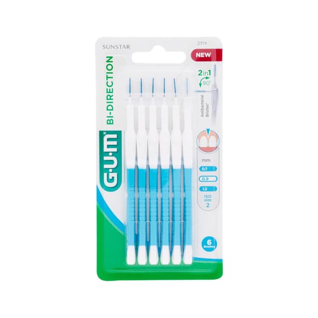 GUM BI-DIRECTIONAL Brosse à Dents Microfine