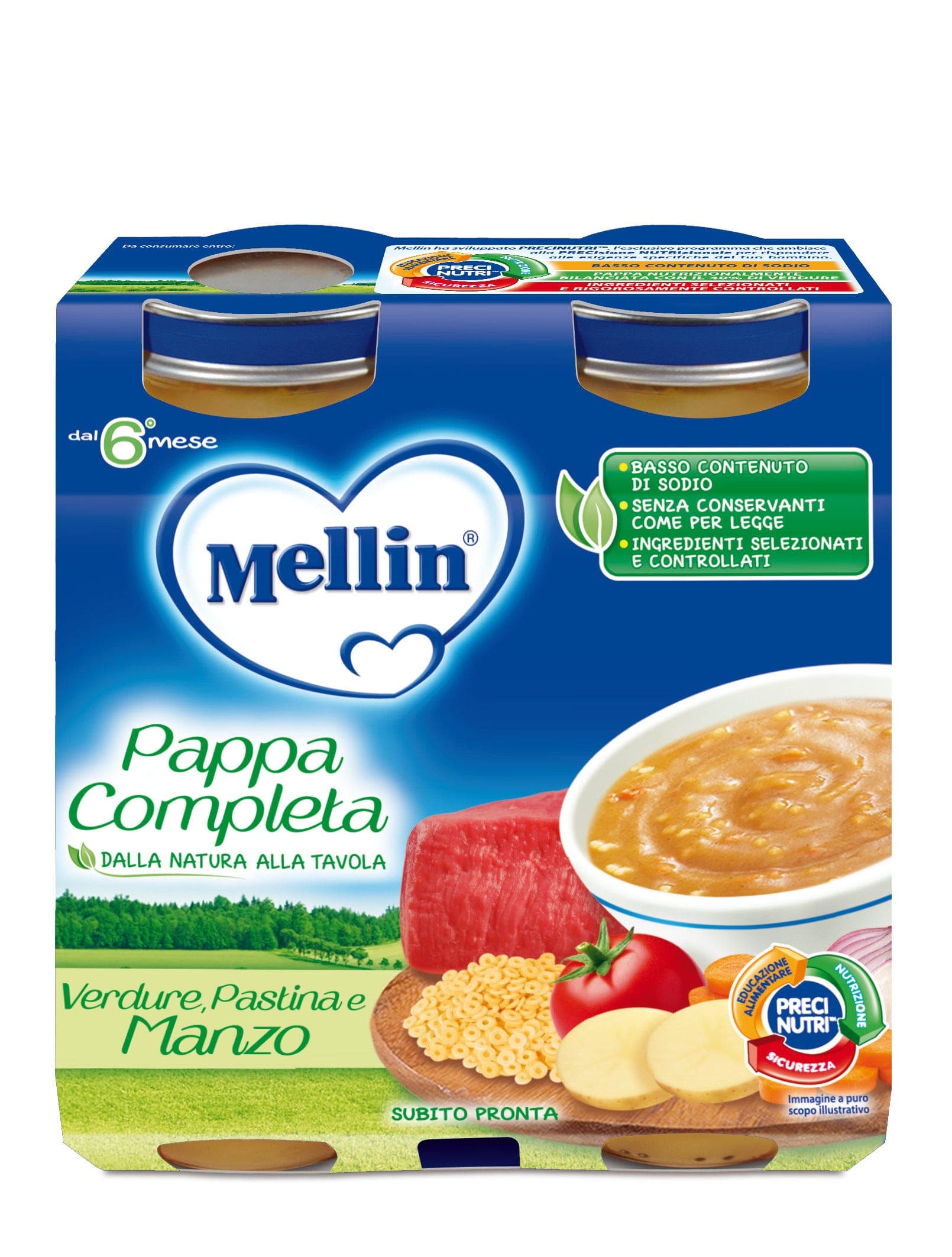 Mellin Pappa Completa Bœuf – 2 x 250 g