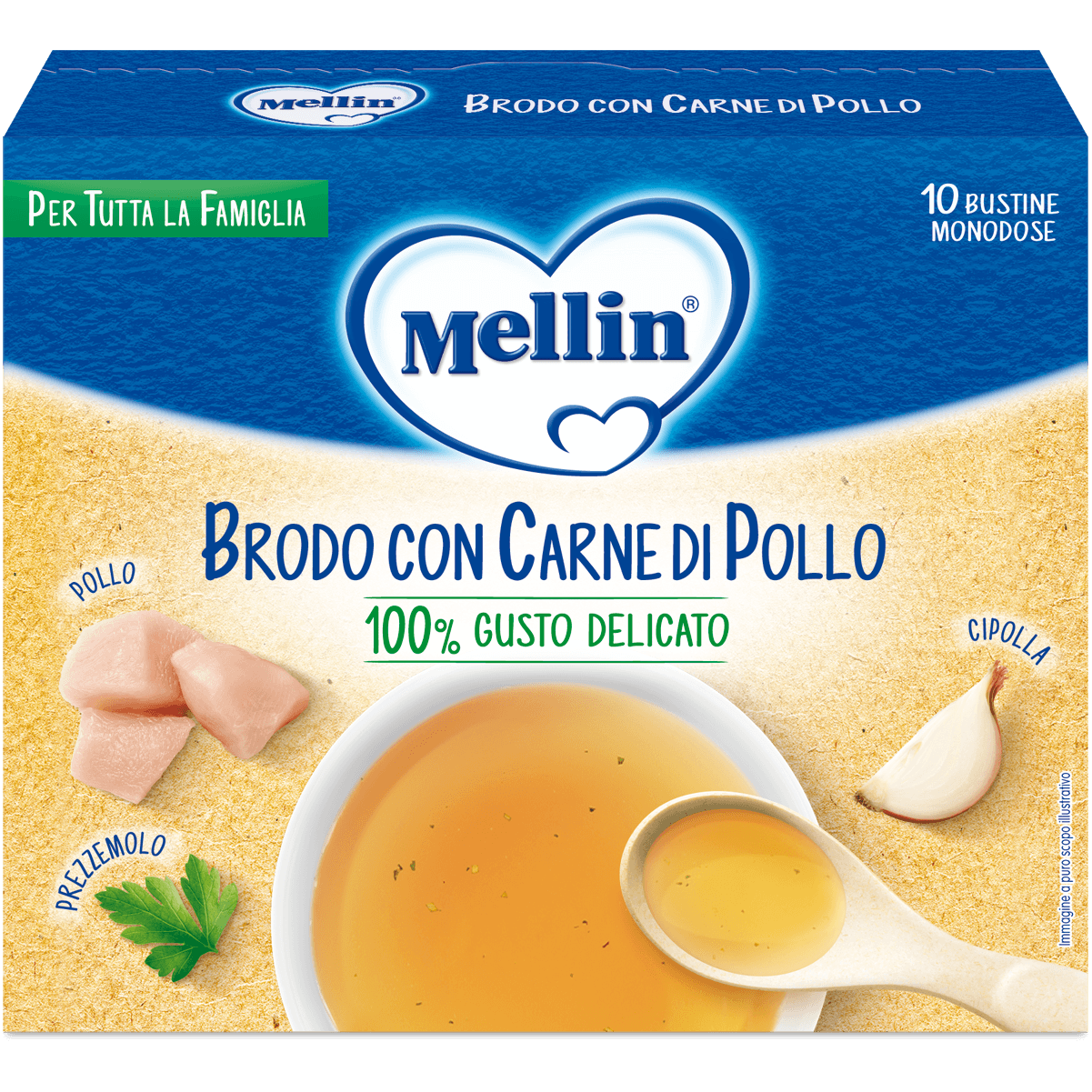 Mellin Brodo Pollo e Verdure – 10 portions
