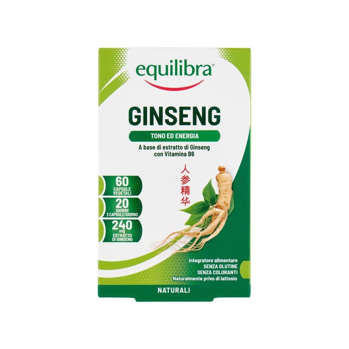 Equilibra Ginseng – 60 perles, 19,2 g