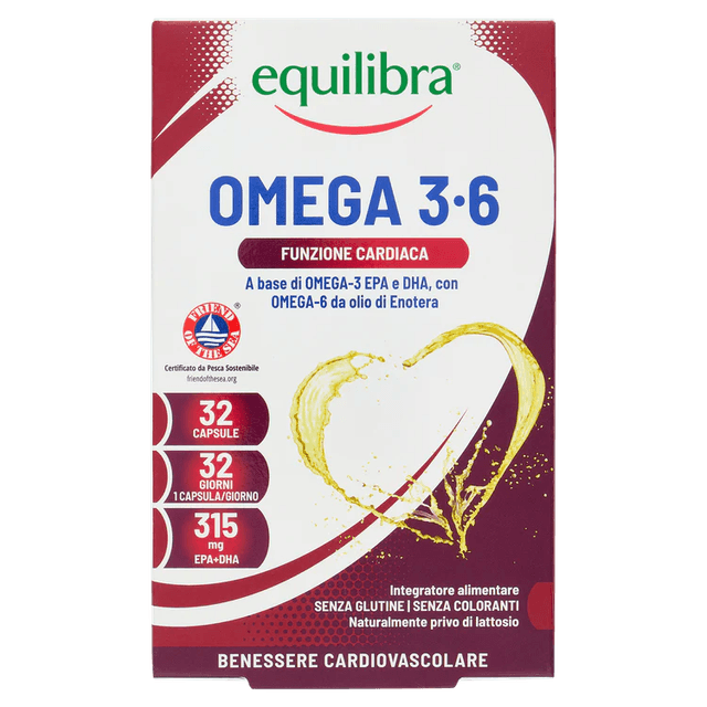 Oméga-3 EPA et DHA – 32 perles | Equilibra Omega 3-6