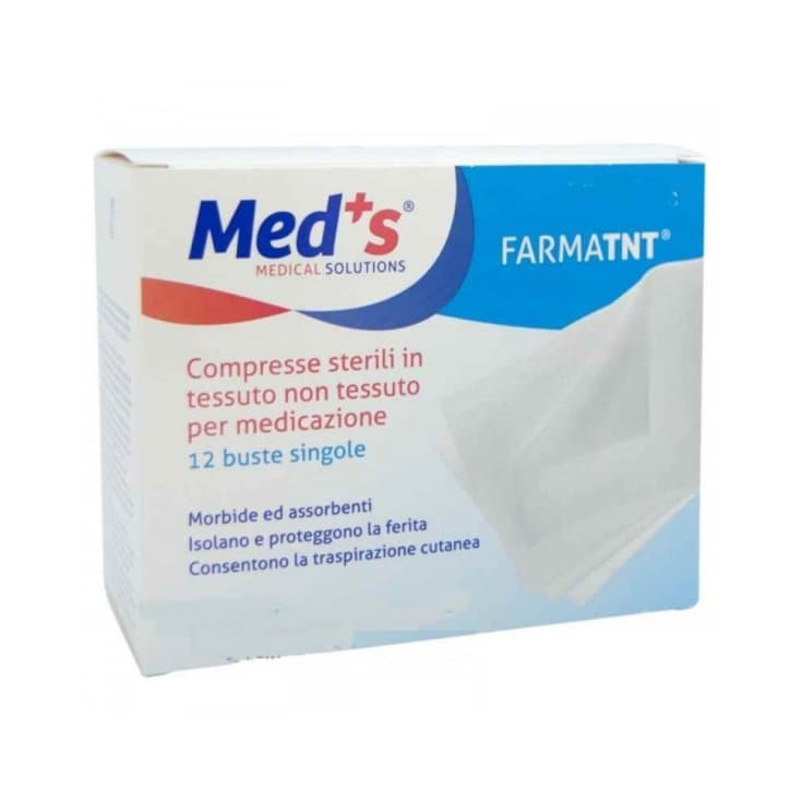 MEDS TNT – 12 compresses stériles 7,5×7,5 cm