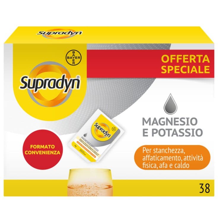 Supradyn Magnésium + Potassium – 38 sachets