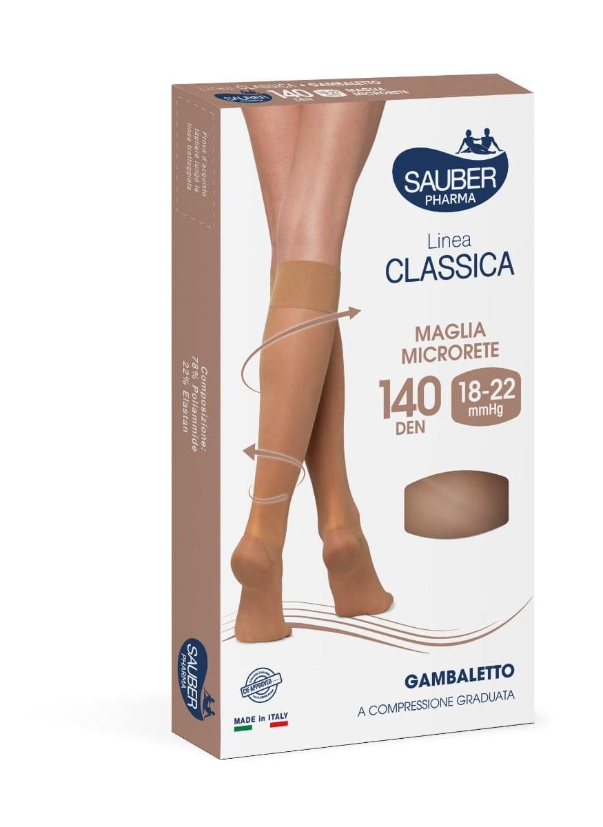 SAUBER-140 Kompressionsstrumpf – Größe 3, Beige