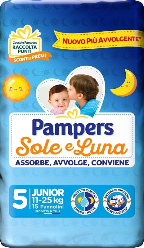 Pampers Sole Luna Junior – 15 couches