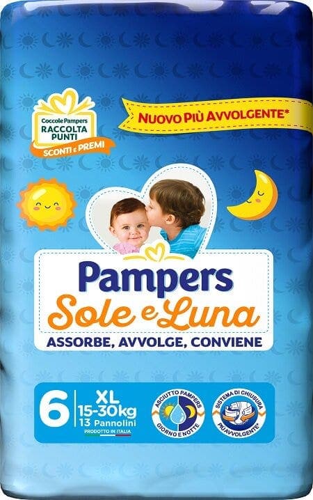 Pampers Sole Luna XL – 13 couches