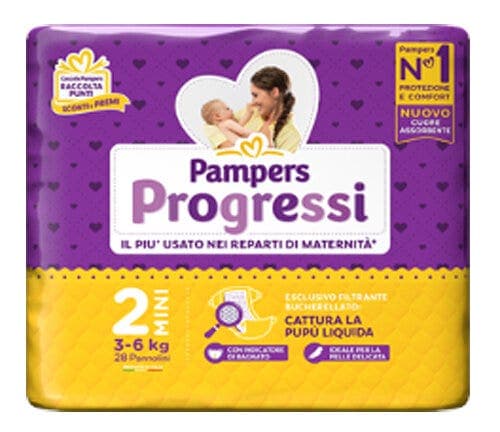 Pampers Progressi Mini – 28 couches
