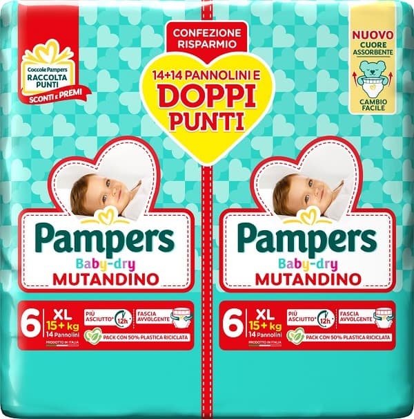 Pampers Baby-Dry Mütter DUO Extra Large – 28 couches