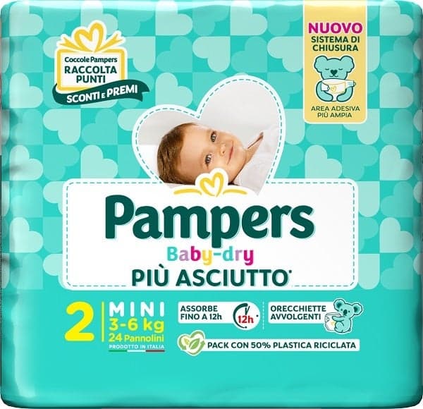 Pampers Baby-Dry Mini – 24 couches