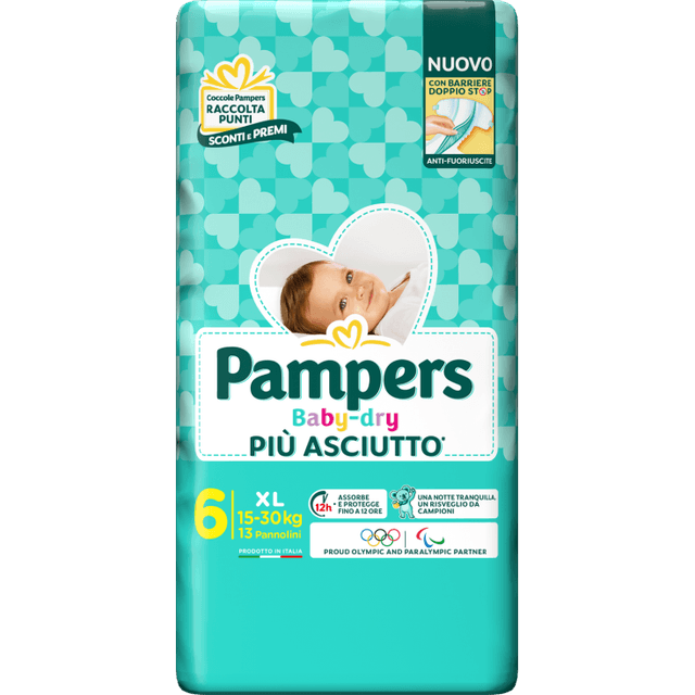 Pampers Baby-Dry XL – 13 couches